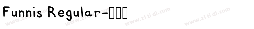 Funnis Regular字体转换